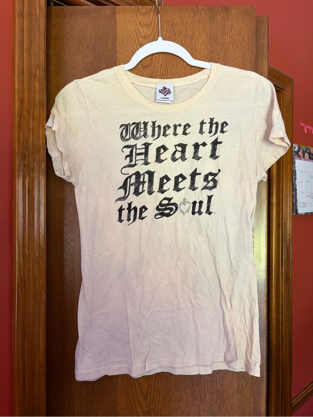 Y2K House of blues Graphic Tee "Where the Heart Meets the Soul" angel wings